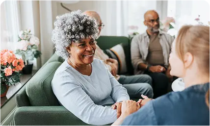 Senior living community dinning area